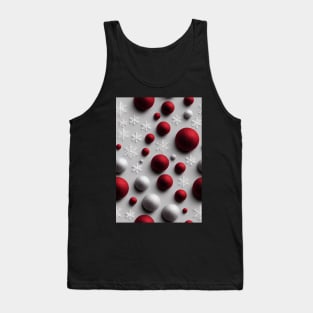 Christmas Seamless Pattern, Christmas Decorations and Snowflakes #27 Tank Top